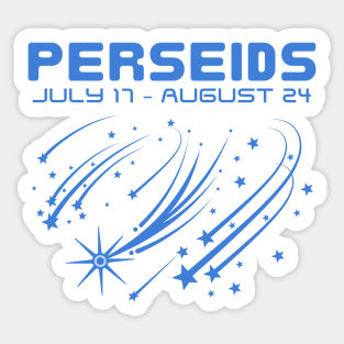 Perseids Shooting Stars Meteor Shower Sticker